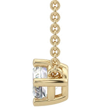 Womens | Solitaire Pendant Necklace | 14K Yellow Gold | 0.7 CTW Marquise Cut Lab Grown Diamond | F-VS