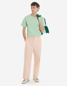 Mens | Tonal Fox Head Patch Short-Sleeve Regular Jersey Tee-Shirt | Mint