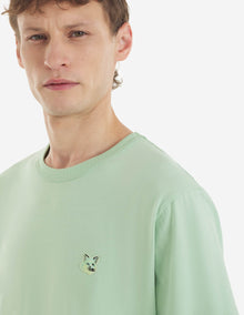 Mens | Tonal Fox Head Patch Short-Sleeve Regular Jersey Tee-Shirt | Mint