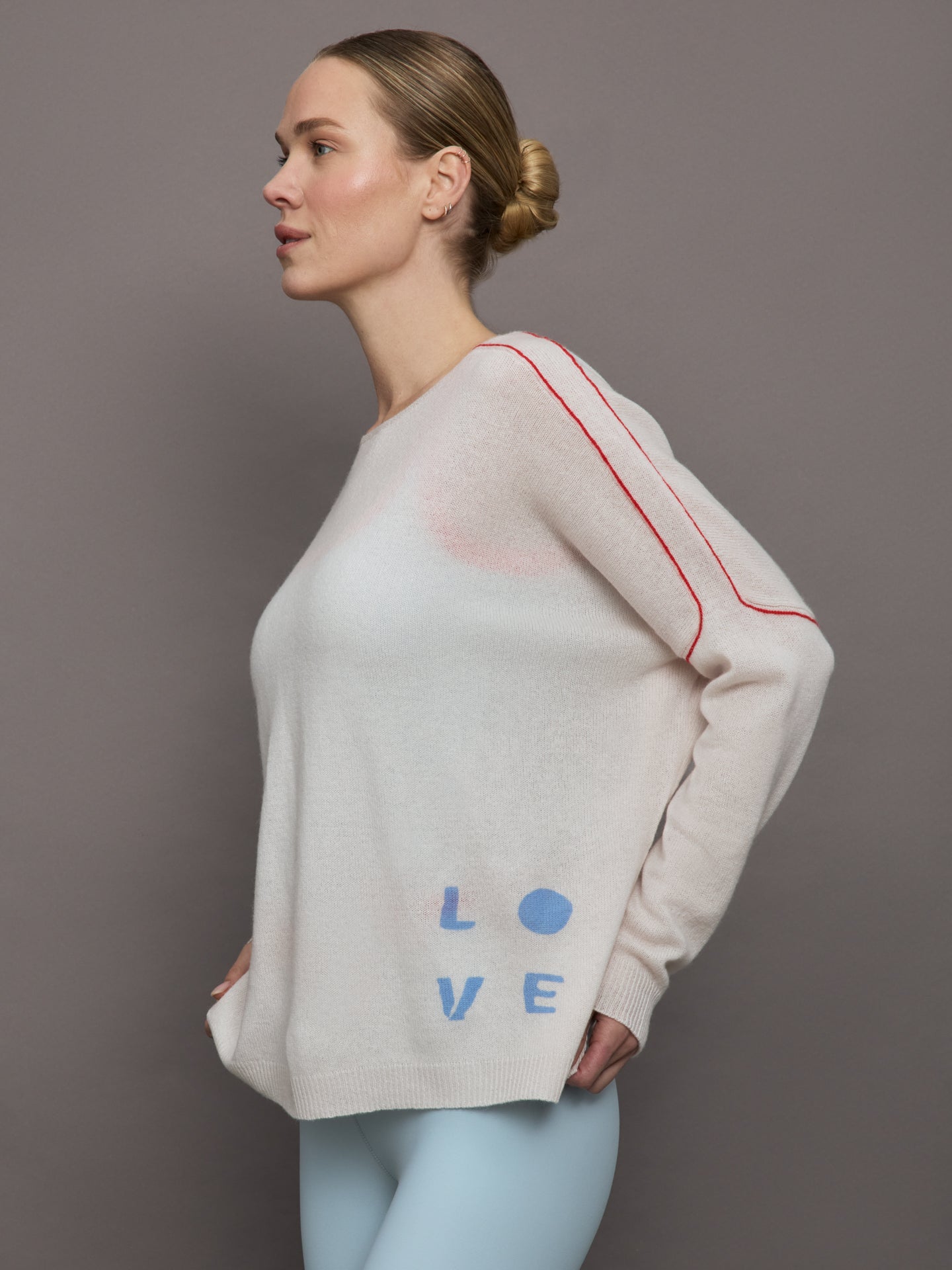 Love is All Around You Sweater | White