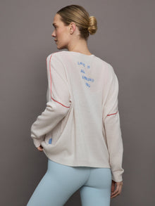 Love is All Around You Sweater | White