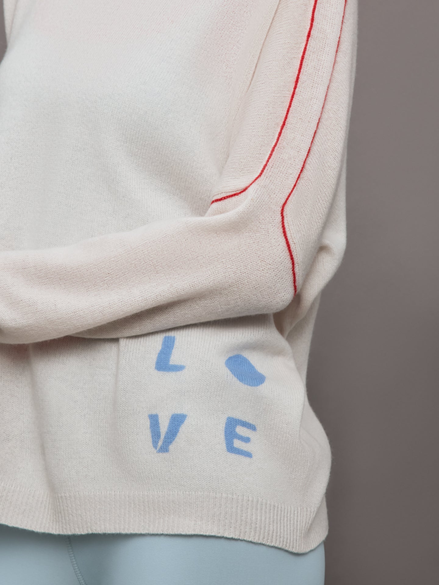 Love is All Around You Sweater | White