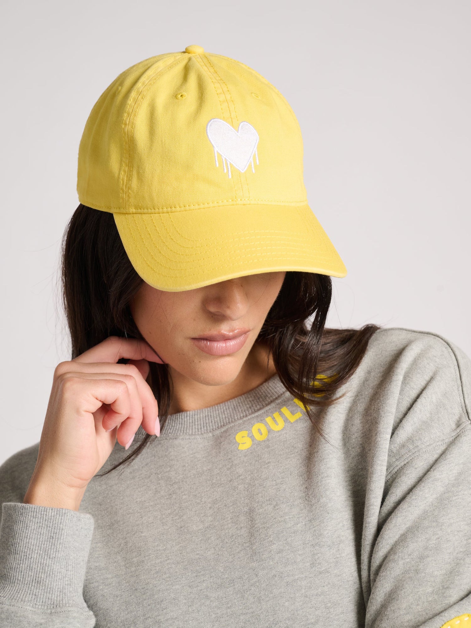 Kerri Rosenthal | Drippy Heart Soul Hat | Yellow