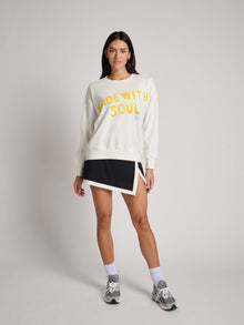 Women | Kerri Rosenthal | Ex BF Made With Soul Sweatshirt | White
