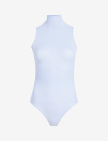 Ballet Mockneck Sleeveless Bodysuit::Periwinkle::Main