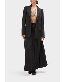 Kalen Wool Oversized Wool Blazer | Black
