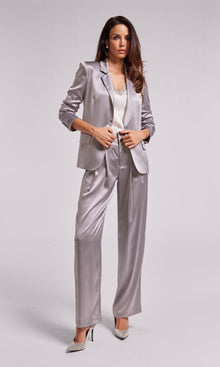 Keaton Satin Pants | Platinum