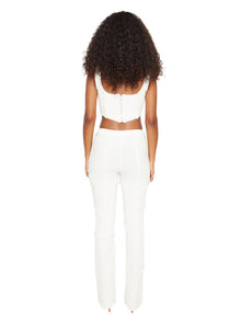 Womens | Knit Seamed Corset | White
