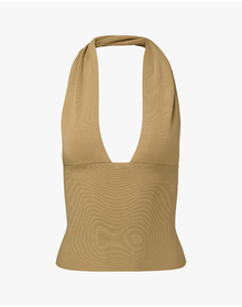 Knit Halter Top | Oat