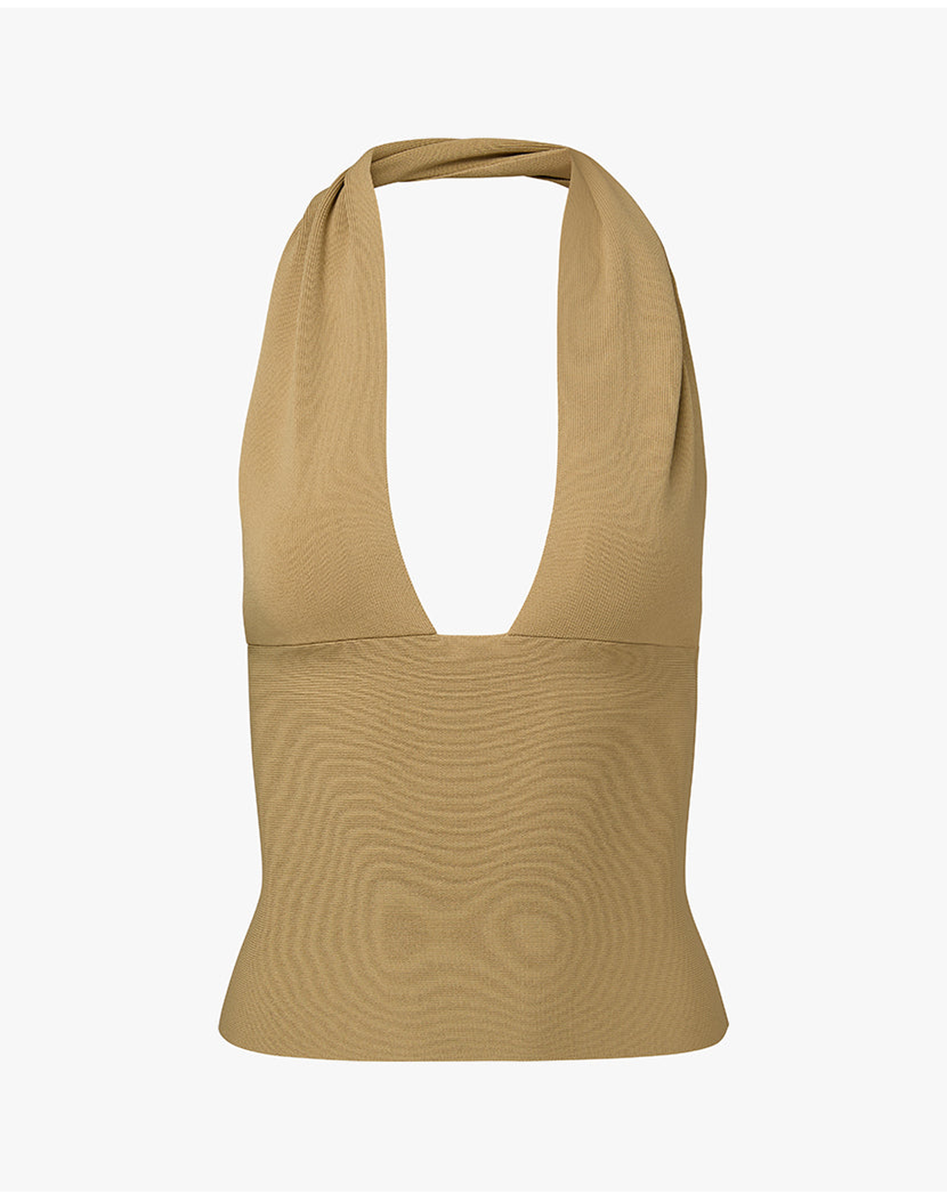 Knit Halter Top | Oat