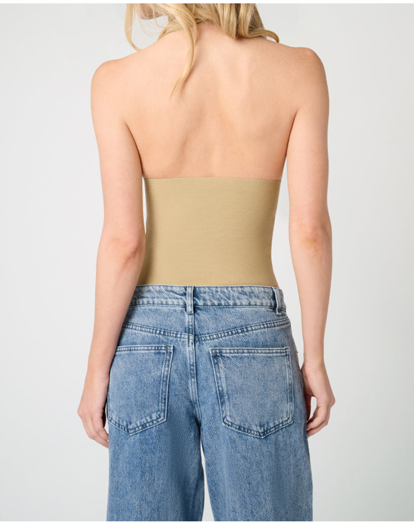 Knit Halter Top | Oat