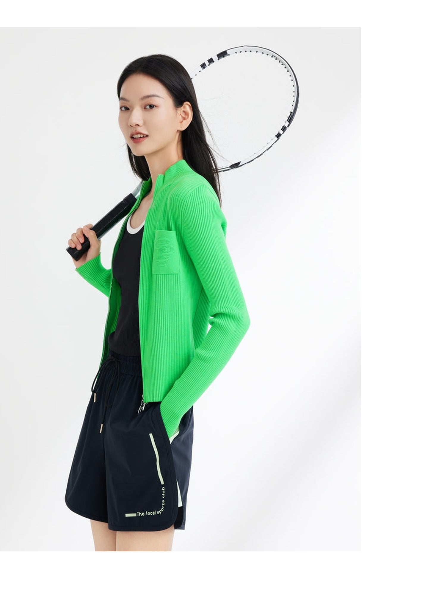 Knitted Cardigan | Green