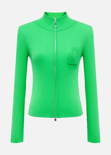 Knitted Cardigan | Green