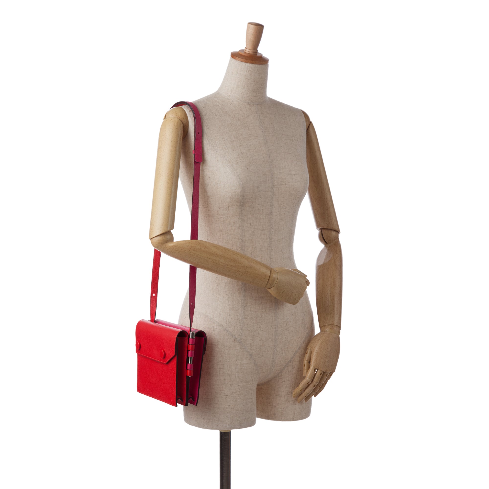 Hermes | Pre-Owned Evercolor Twins | Red/PinkPink