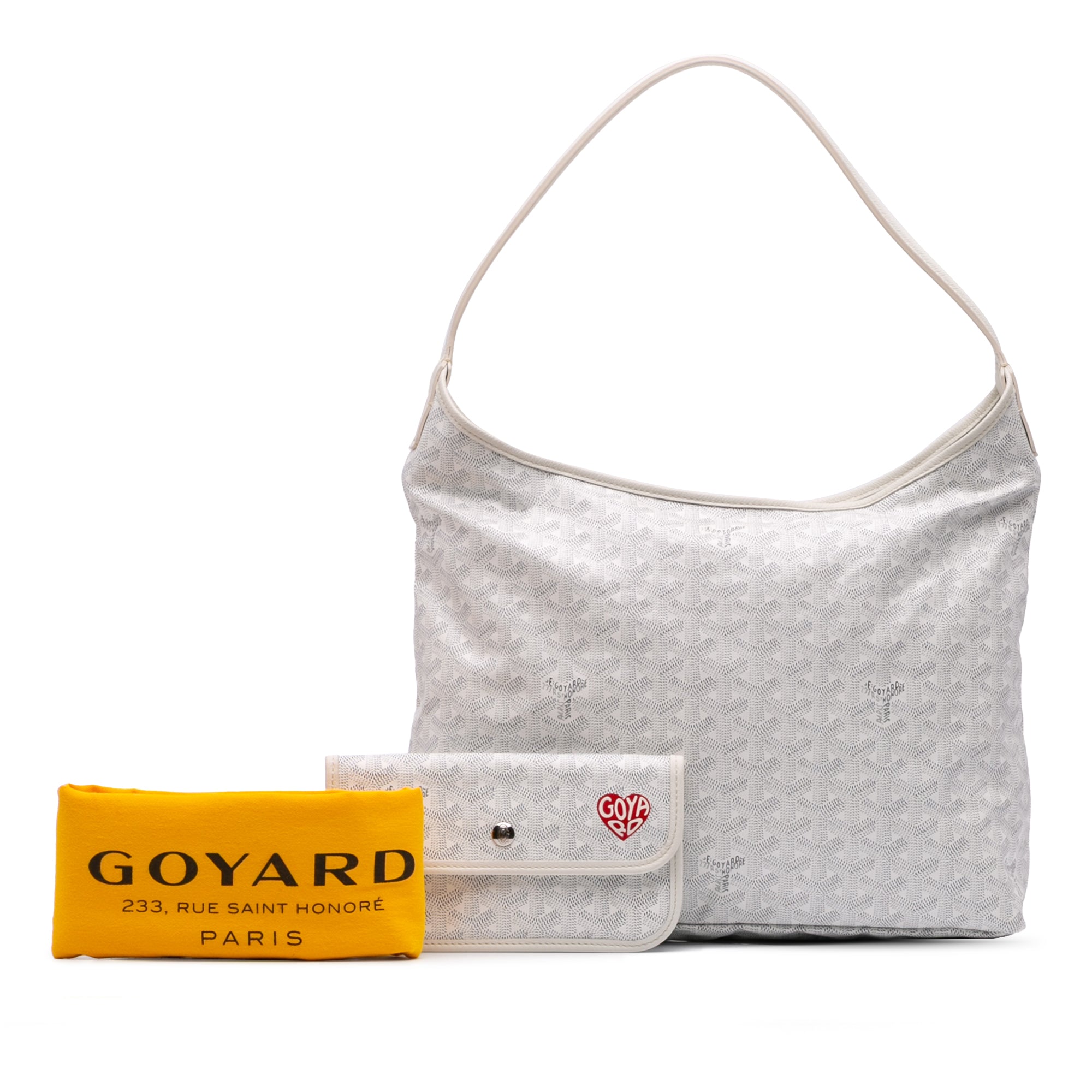 Goyard | Pre-Owned Goyardine Boheme Hobo - III | White