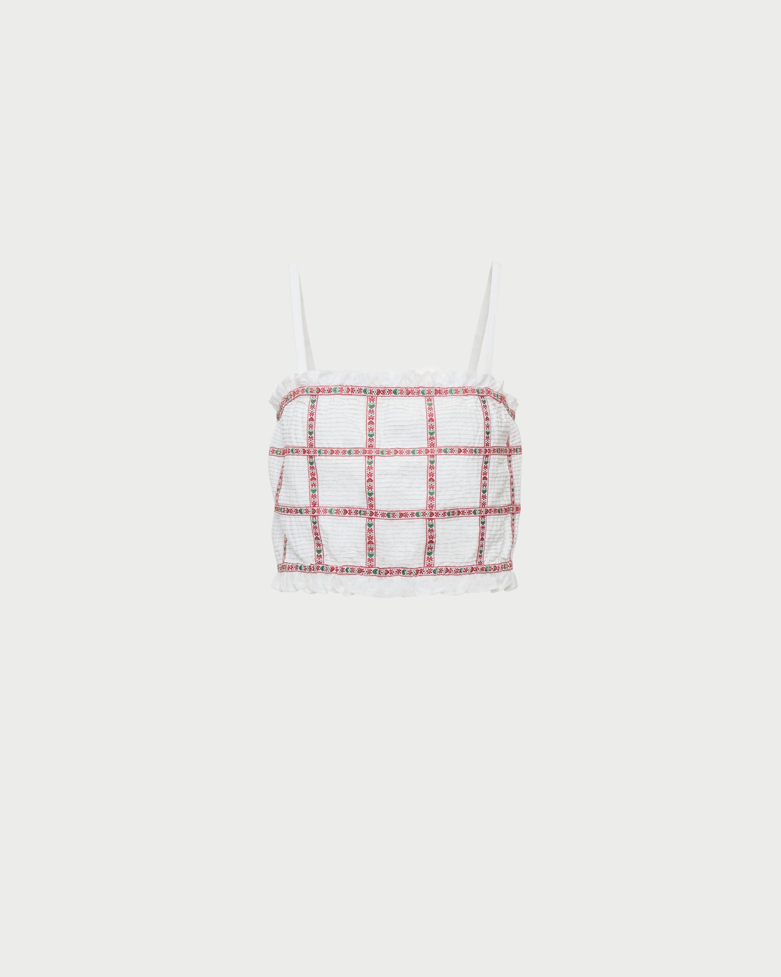 Color: Cream/Red Ribbon