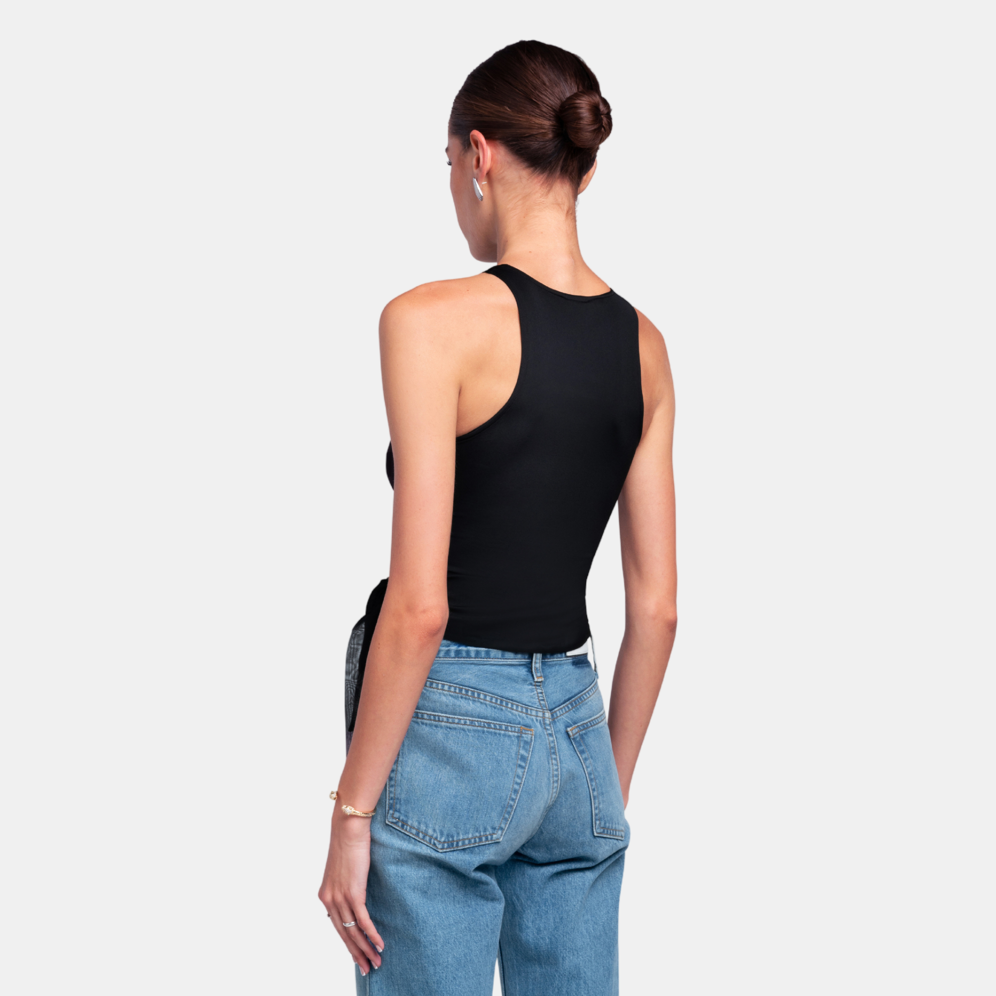 OW Collection LANA Tie Top Account 002 - Black Caviar