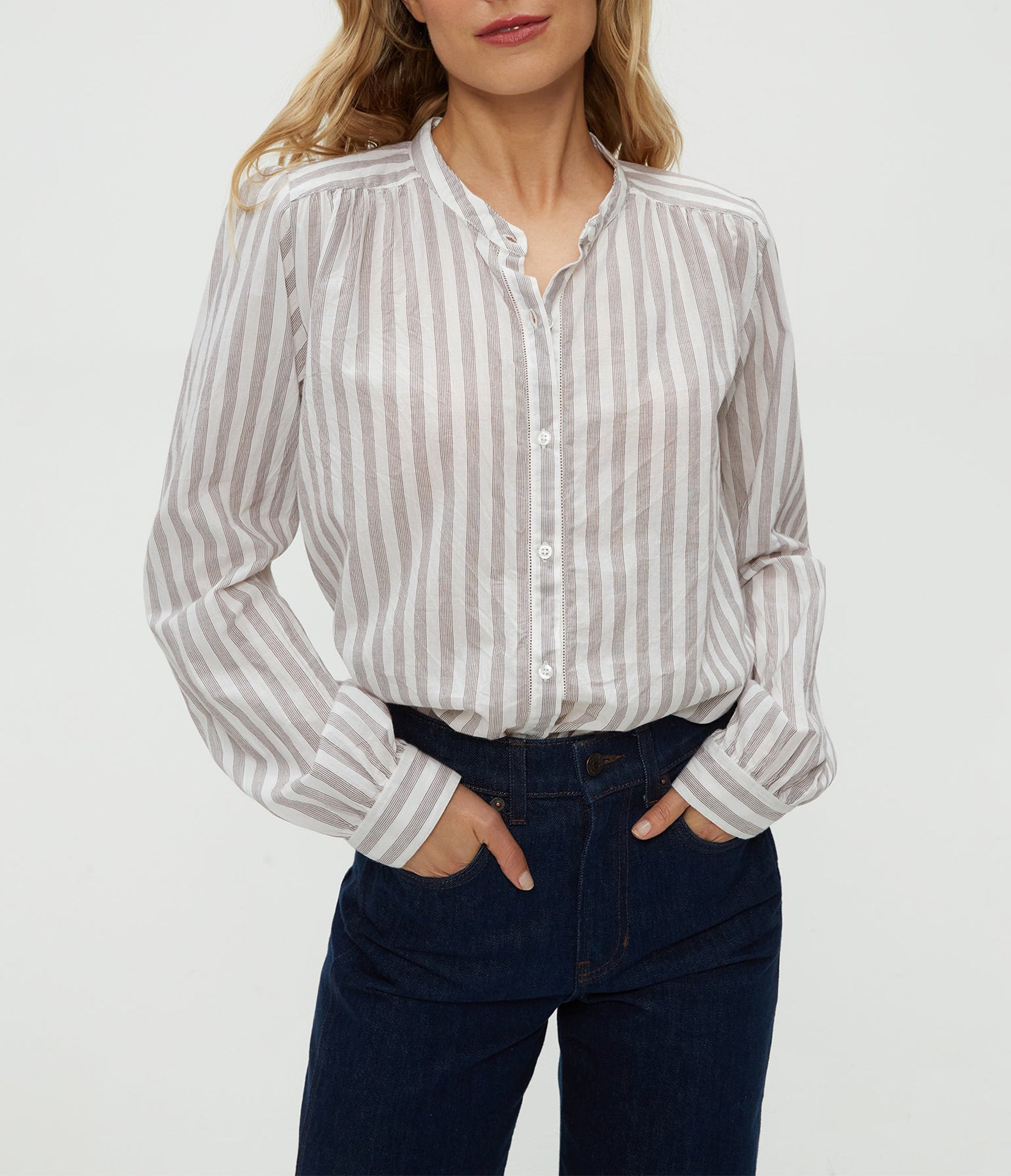 Bethel Button Down Shirt | Espresso Combo