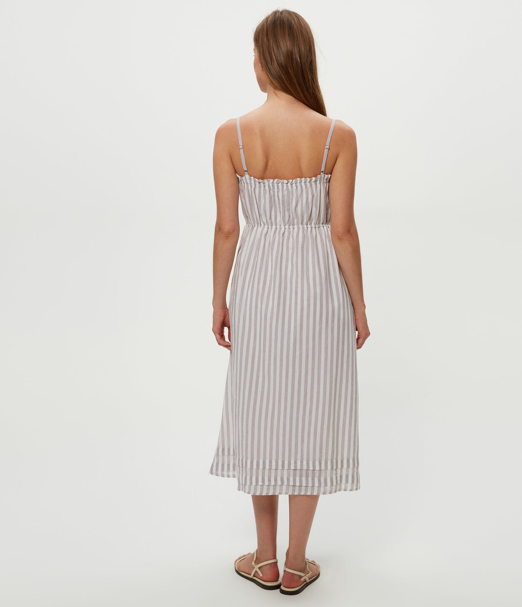 Glenda Strappy Maxi Dress | Espresso Combo