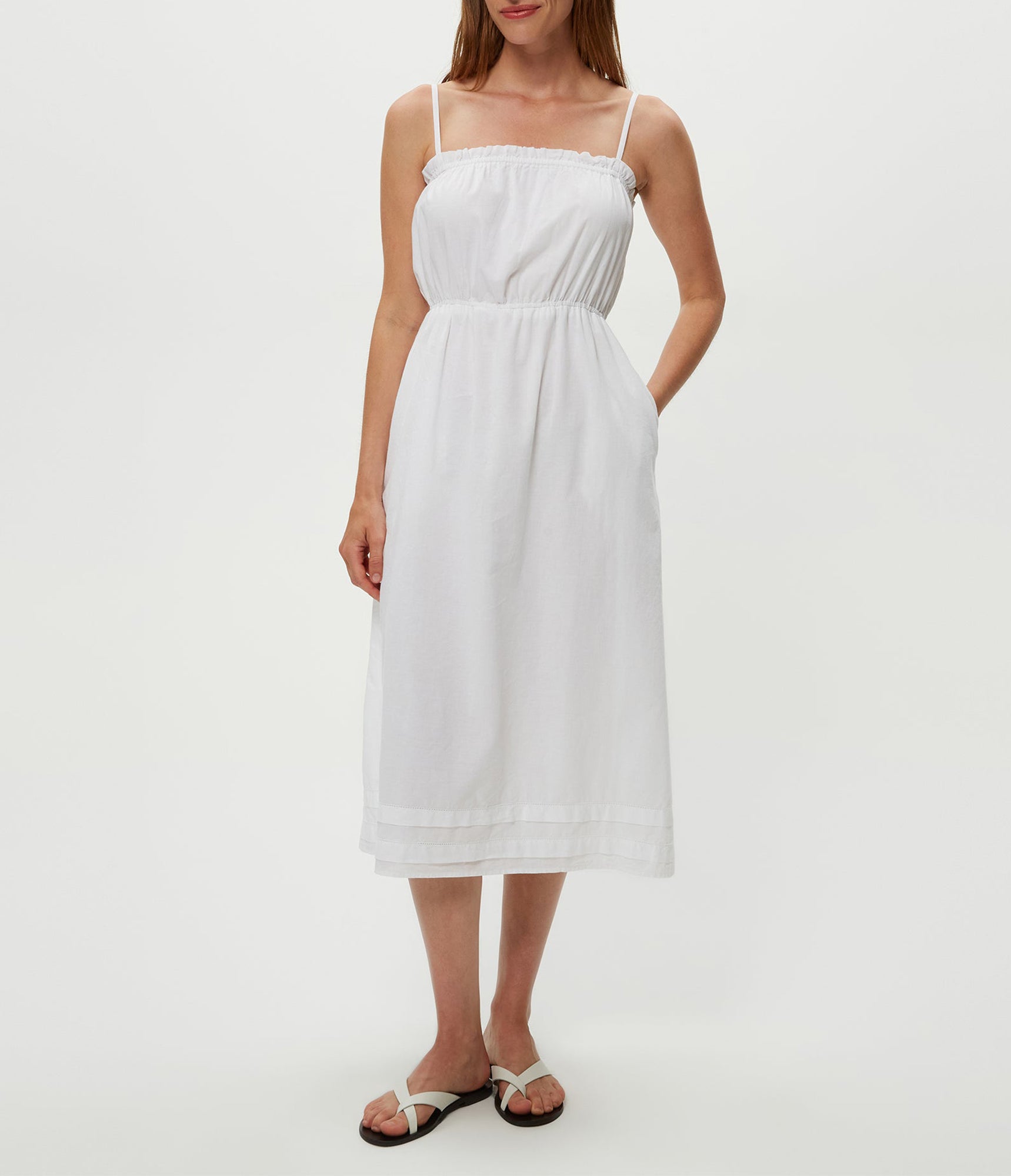 Glenda Strappy Maxi Dress | White