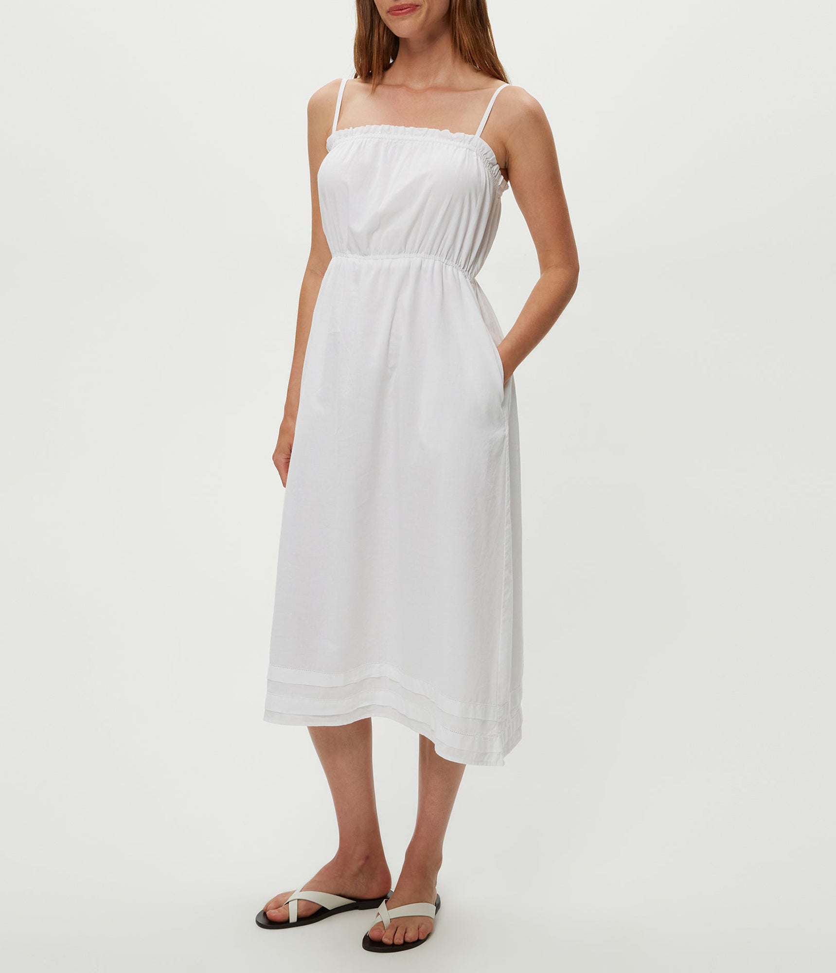 Glenda Strappy Maxi Dress | White