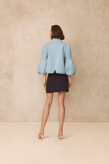 Double Face Jersey Reversible Skirt | Navy/Frost