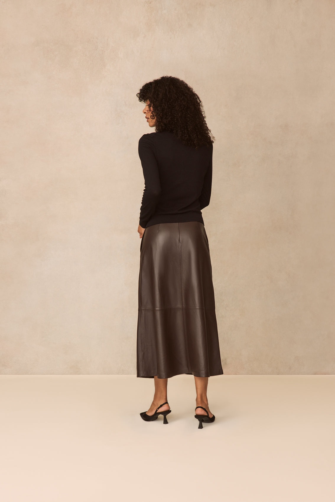 Cross Mock Neck Pullover | Black