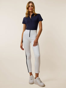 Women | Scarlett Short Sleeve Polo Pos | Maltese Blue