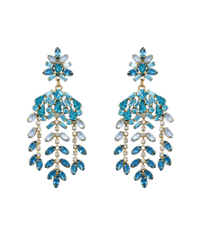 Elena Statement Earrings | Blue