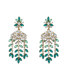 Elena Statement Earrings | Emerald