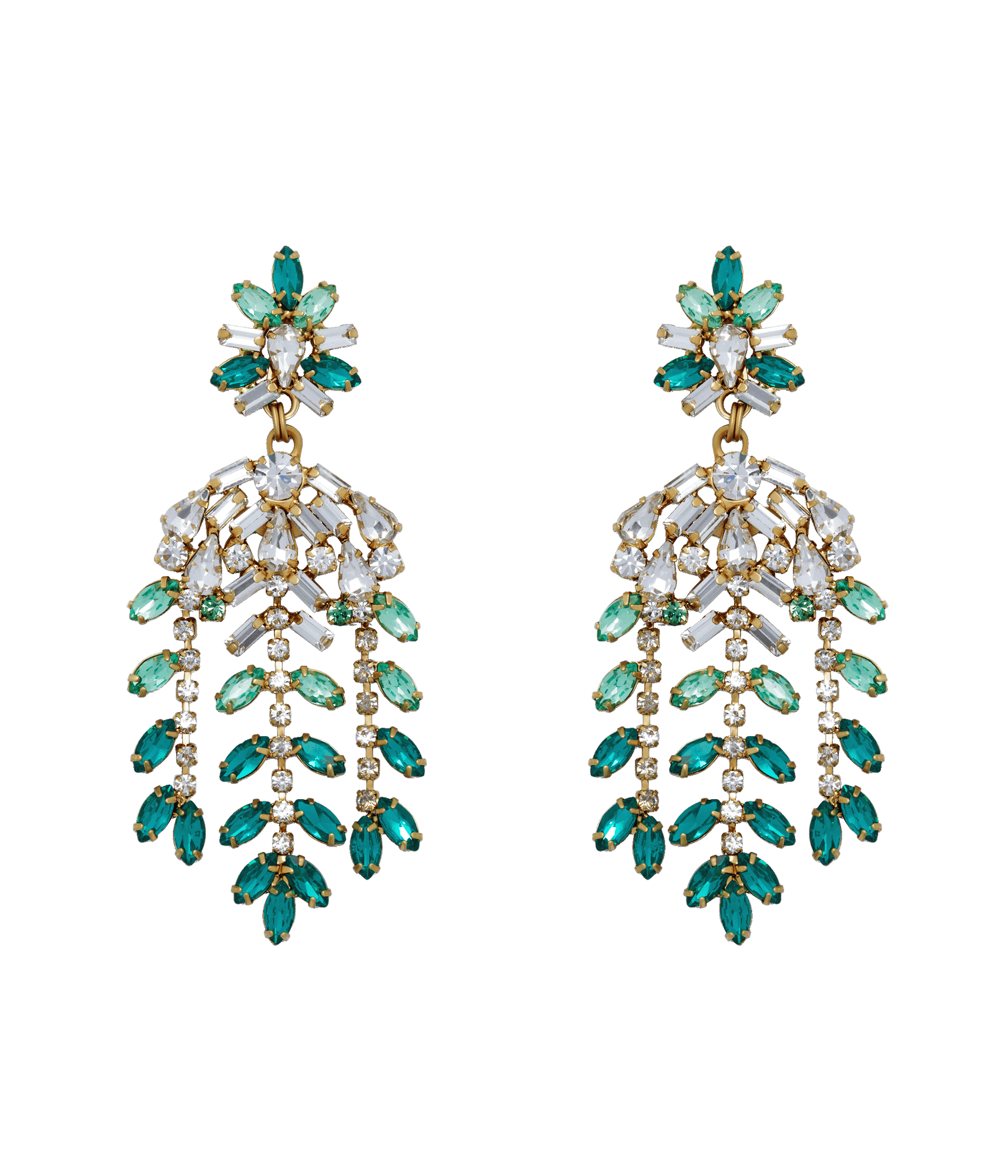 Elena Statement Earrings | Emerald