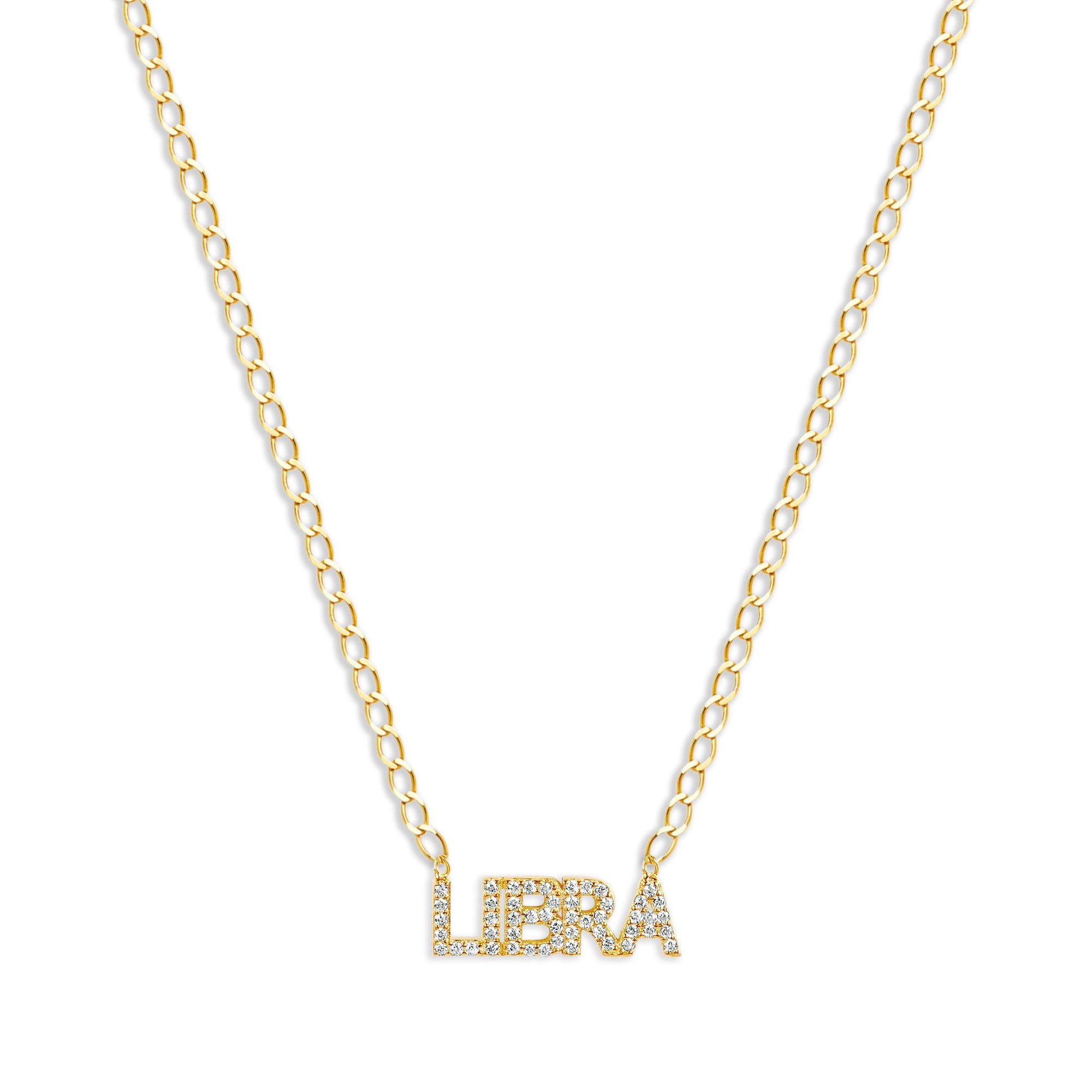 The Iced Out Zodiac Necklace | Gold Vermeil & Sterling Silver