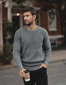 Men | Seawool Nep Crew | Grey
