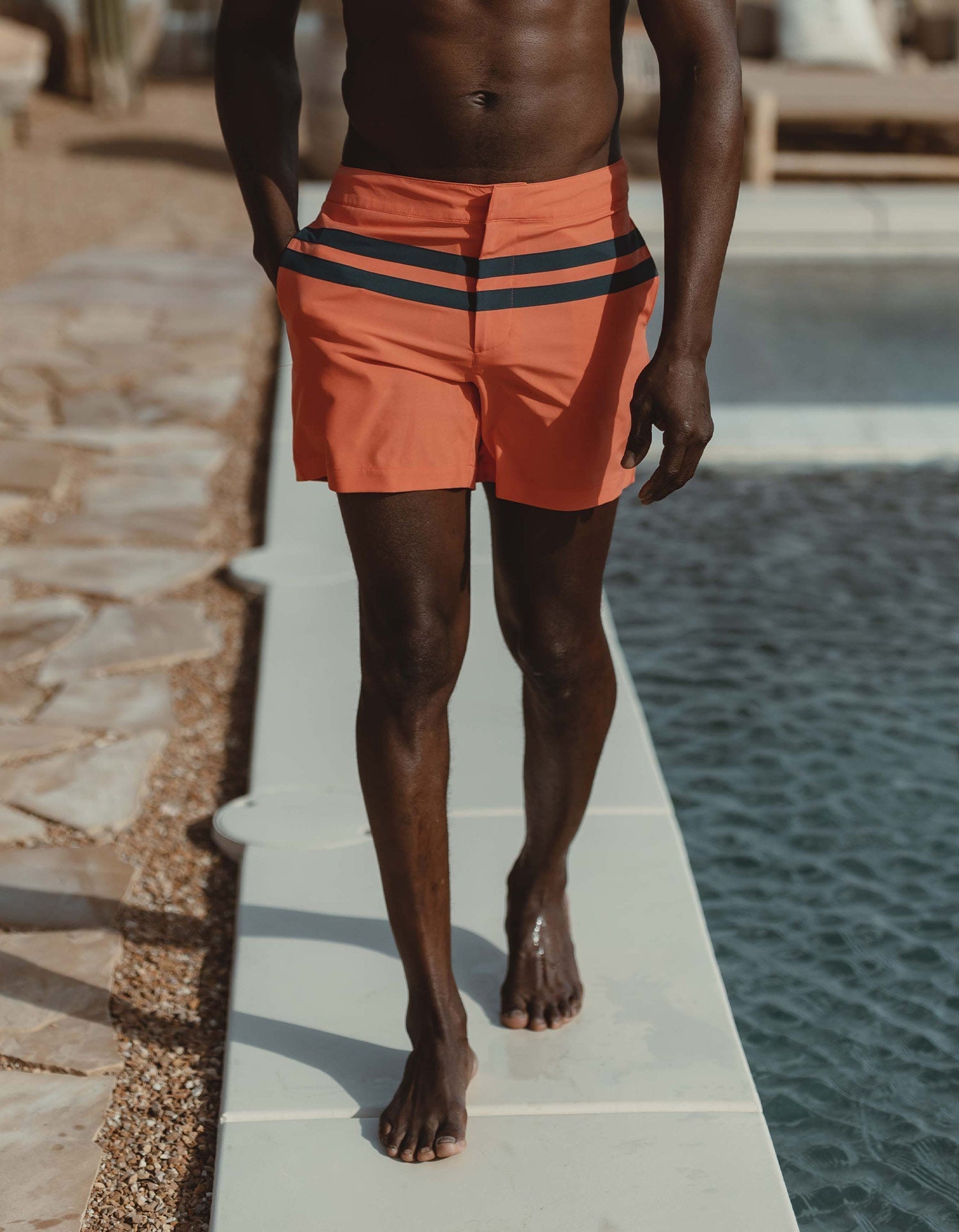 Men | Button Front Trunk | Sunrise-Dark Oasis