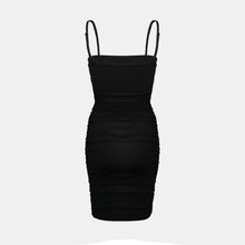 OW Collection LINA Mini Dress Dress 002 - Black Caviar