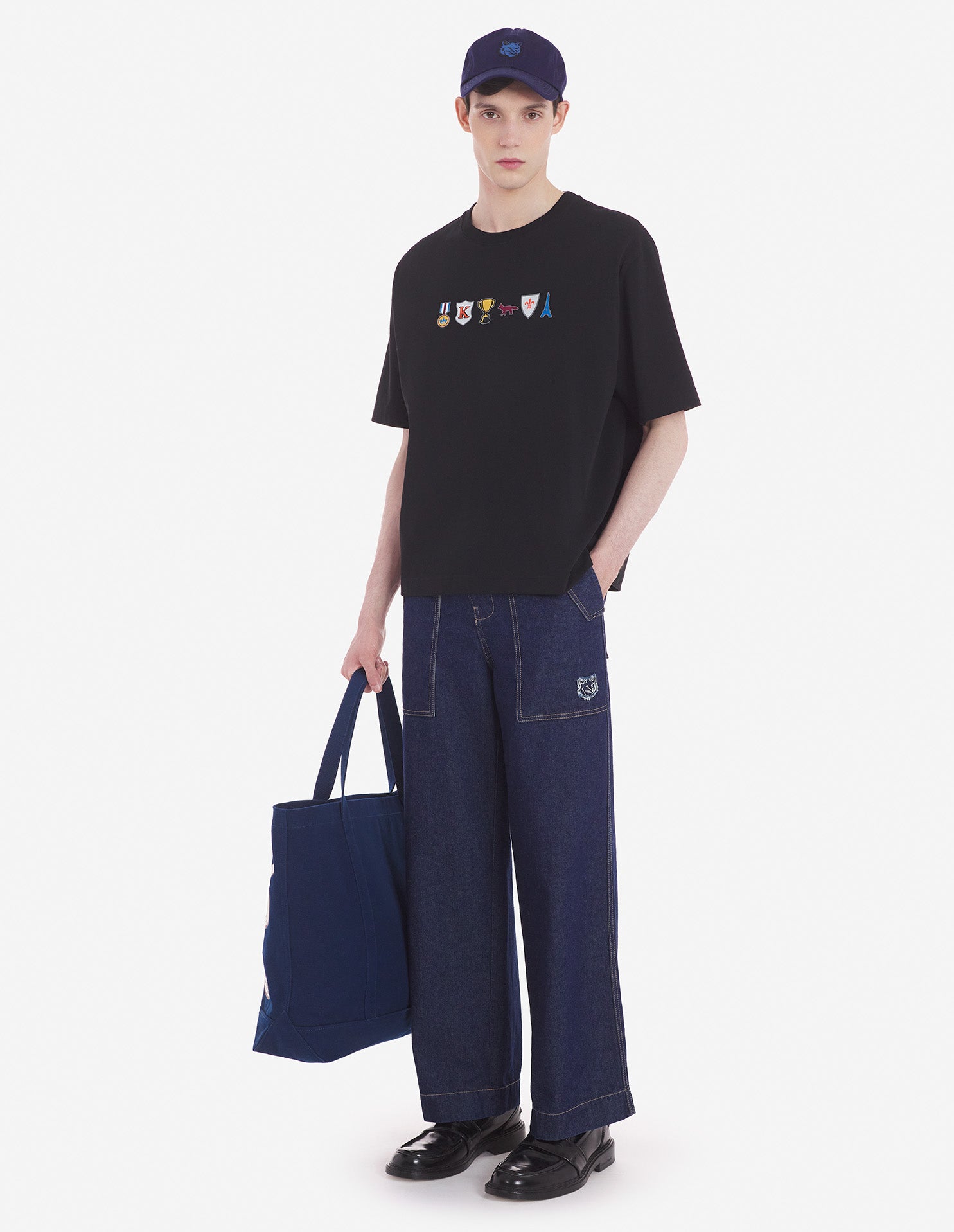 Mens | Prizes Oversize Short-Sleeve Jersey Tee-Shirt | Black
