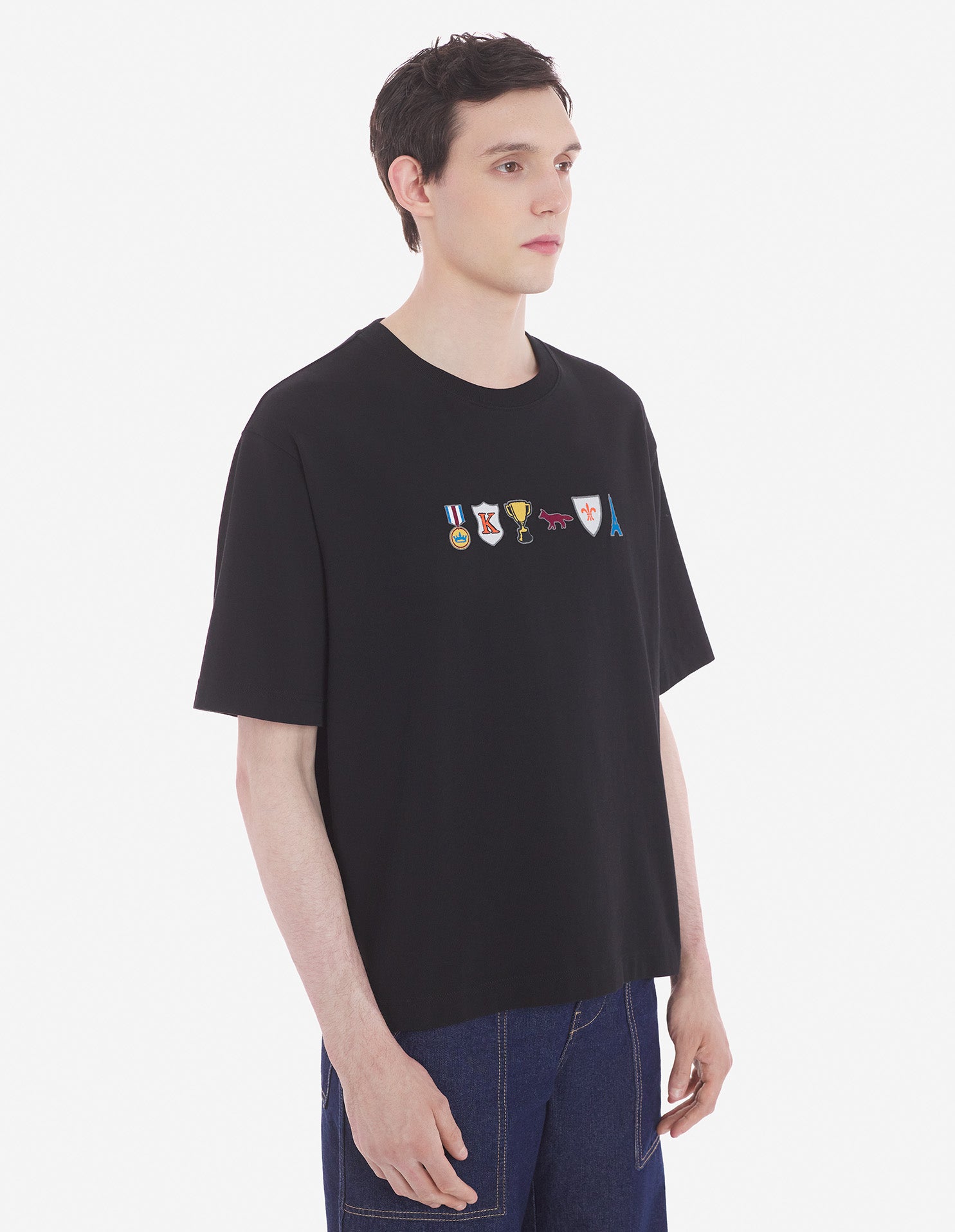 Mens | Prizes Oversize Short-Sleeve Jersey Tee-Shirt | Black