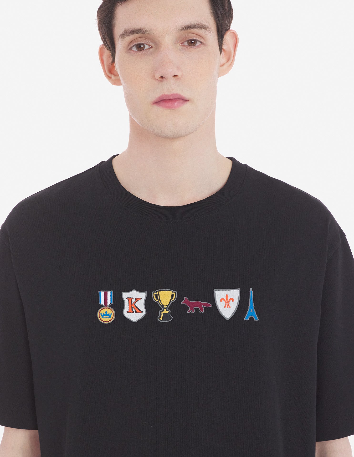Mens | Prizes Oversize Short-Sleeve Jersey Tee-Shirt | Black