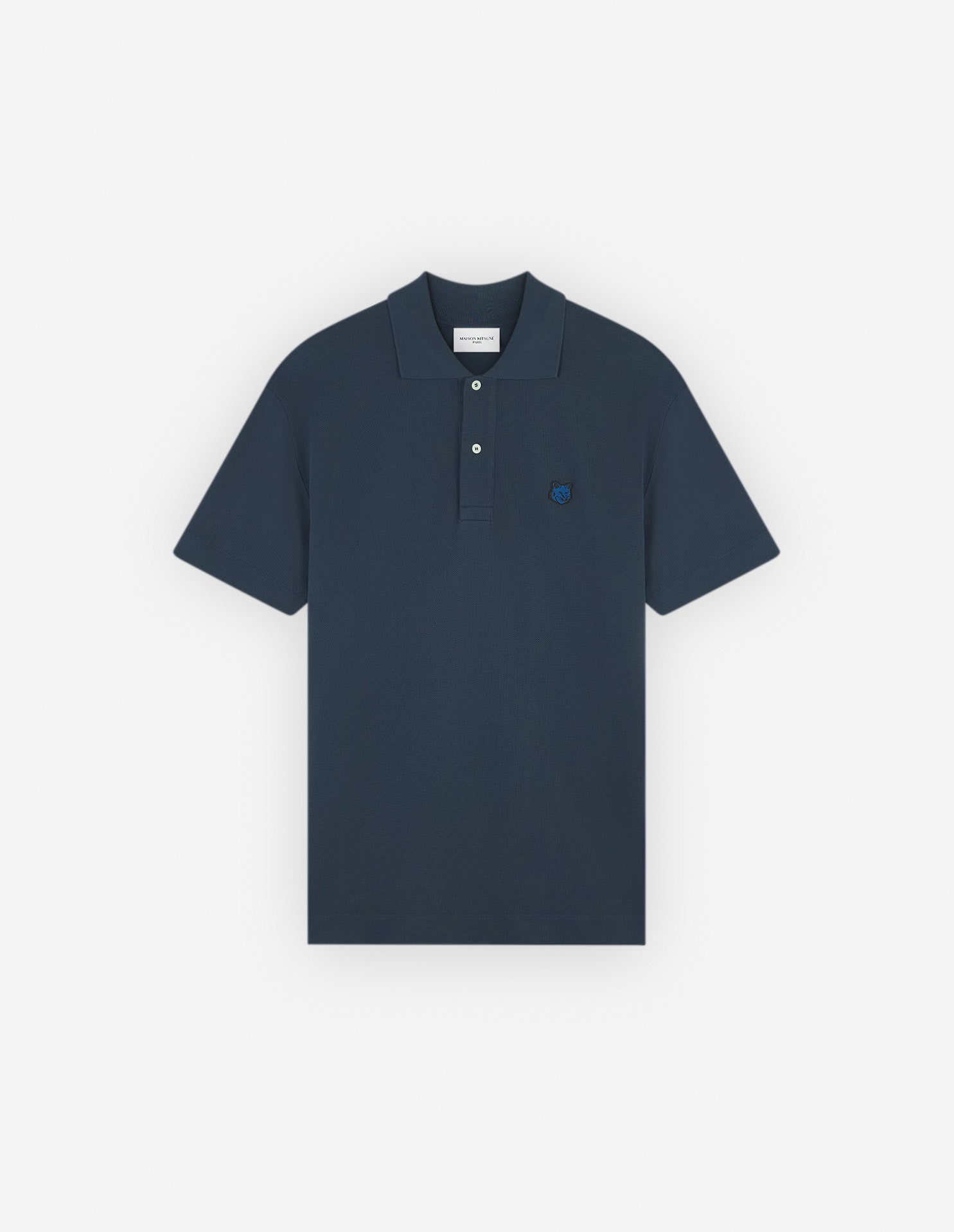 Mens | Bold Fox Head Patch Comfort Polo | Ink Blue