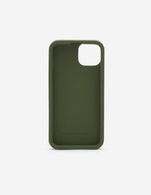 Mens | Bold Fox Head Patch Silicone iPhone Case | Khaki