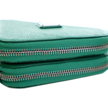 Prada | Pre-Owned Mini Saffiano Lux Double Triangle Satchel | Green