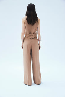 twill trousers camel Model XS