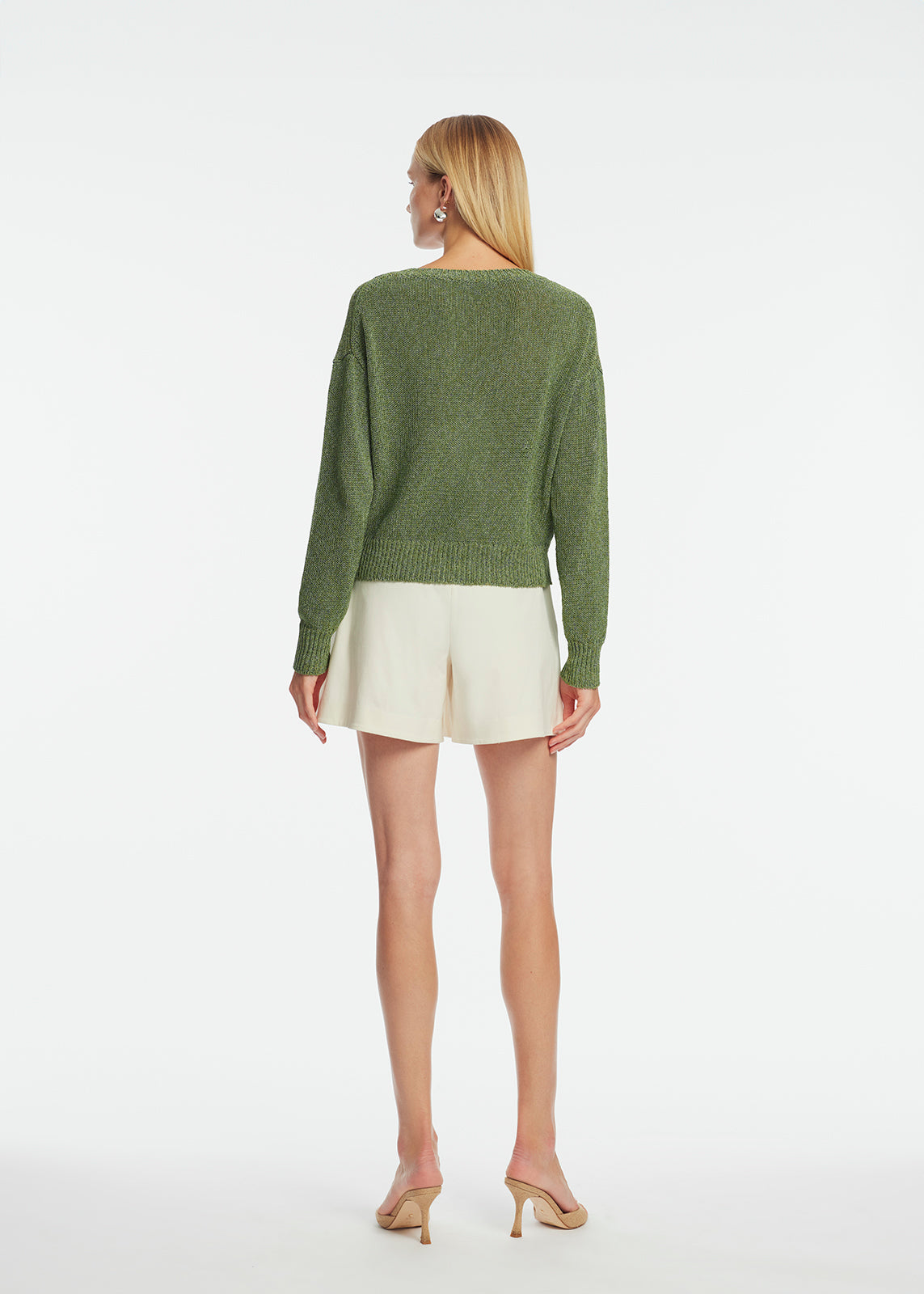 V-Neck Knit | Cactus