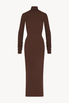 LONG SLEEVE TURTLENECK MAXI DRESS - ETERNE