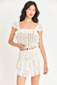 Womens | Antila Mini Skirt | True White