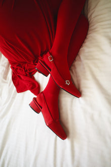 Mackie Heel | Scarlet Satin