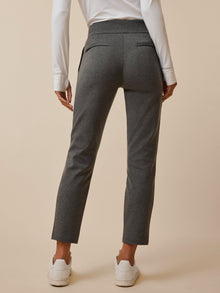 Women | Sequoia High-Rise Knit Trouser | Smoke Heather
