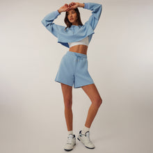 Women | Ojai Cropped Hoodie | Wolf Blue