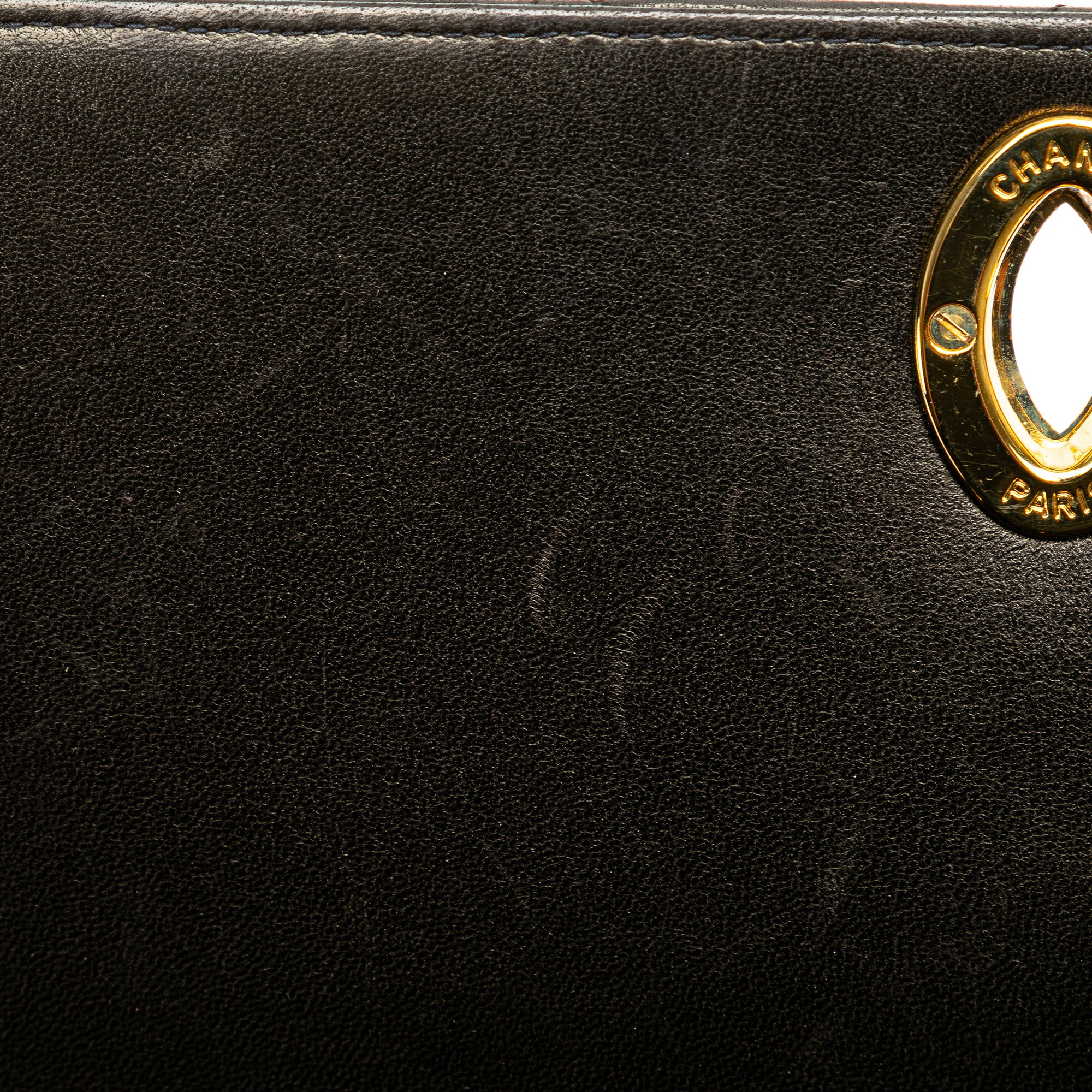 Chanel | Pre-Owned Quilted Lambskin XL Square Flap | Black