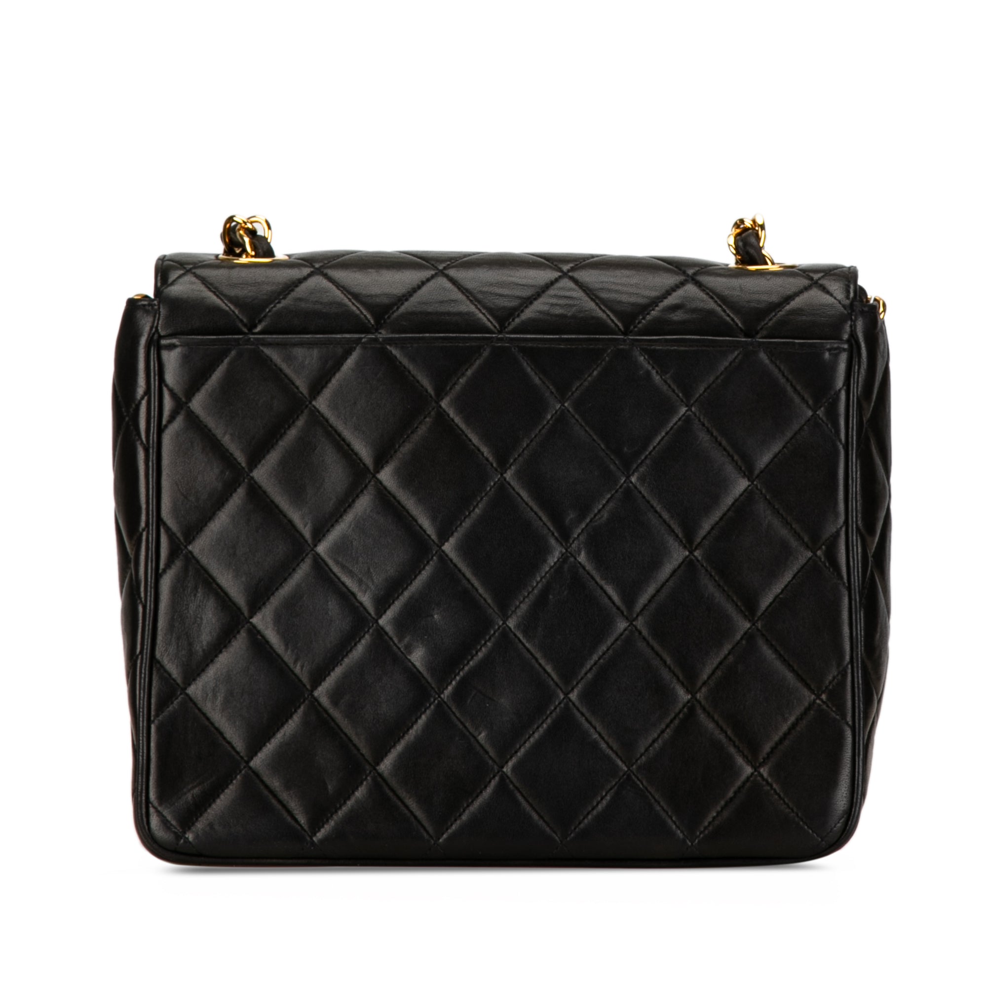 Chanel | Pre-Owned Quilted Lambskin XL Square Flap | Black